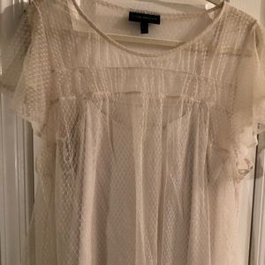 Sheer Cream Colored Top